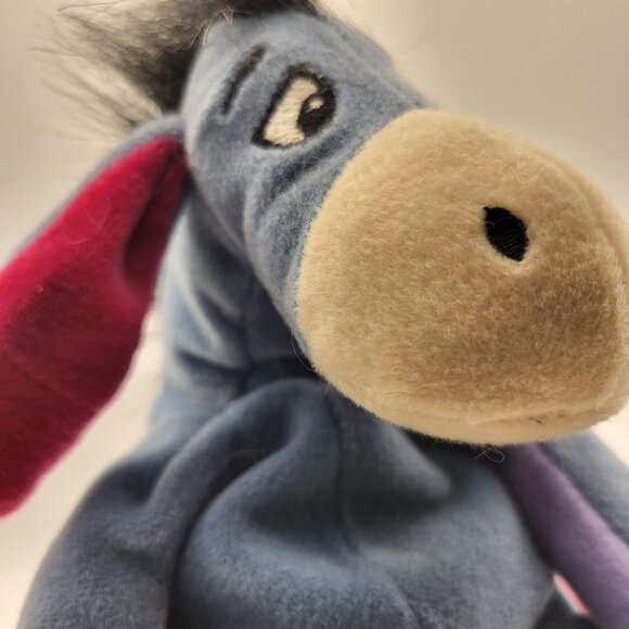 Vintage Walt Disney Company Eeyore Stuffed Plush 9" Donkey Beanie - Picture 11 of 16